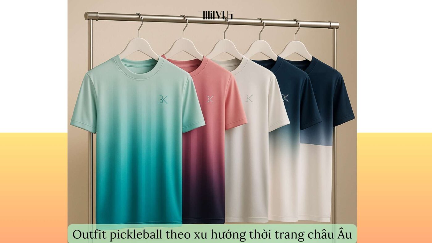 Quần áo pickleball cho giới trẻ yêu phong cách châu Âu