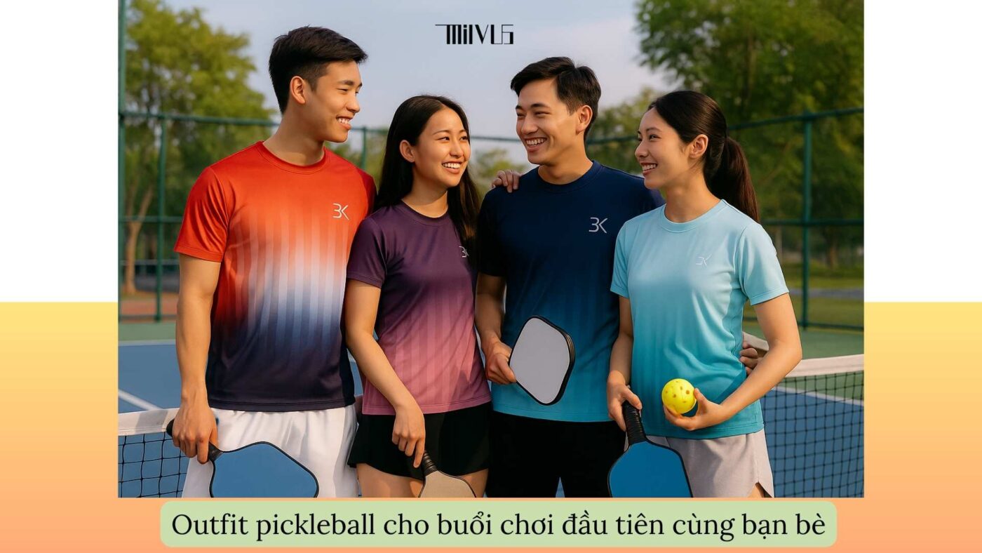 Quần áo pickleball cho người mới thử môn thể thao hot