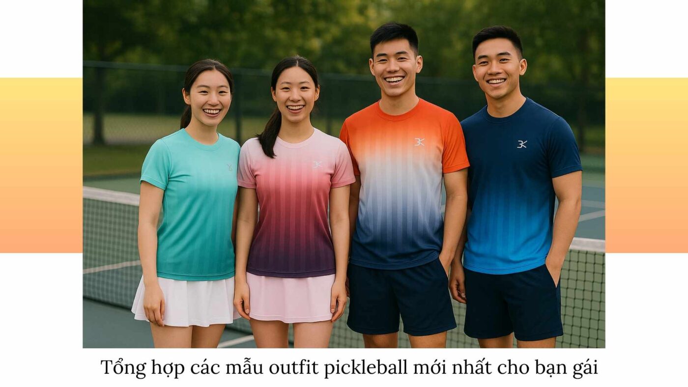 Outfit pickleball cho bạn gái thích outfit nữ tính