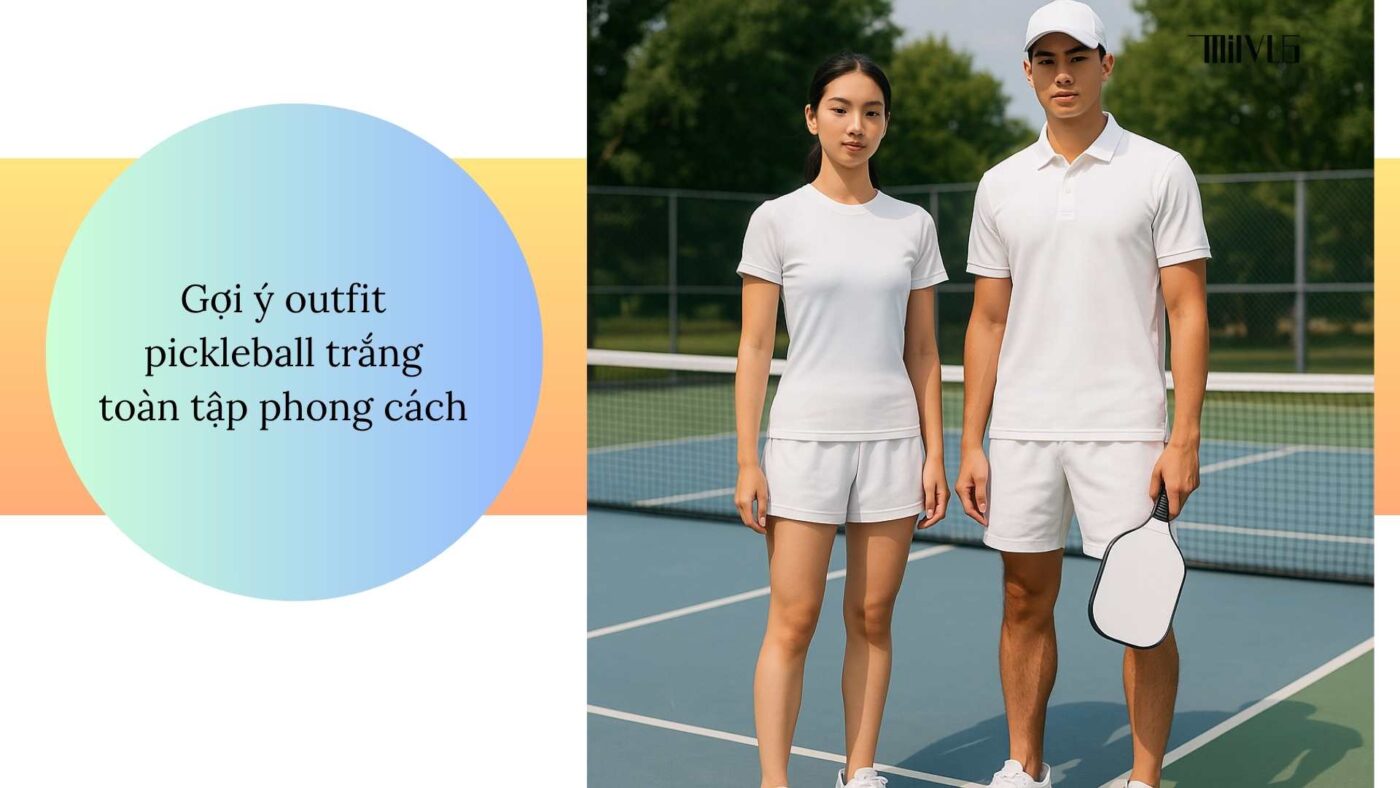 Outfit pickleball cho bạn trẻ thích style minimal
