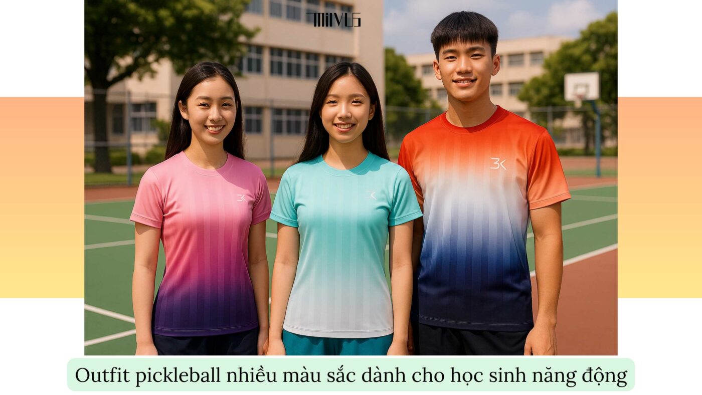 Outfit pickleball cho học sinh cấp 3 yêu thích thể thao mới