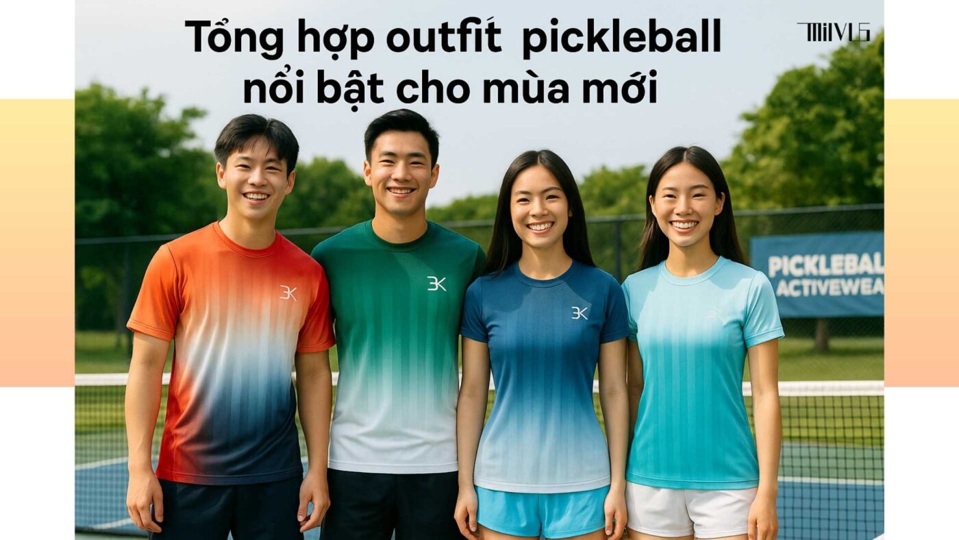 Quần áo pickleball cho sinh viên yêu màu sắc nổi bật