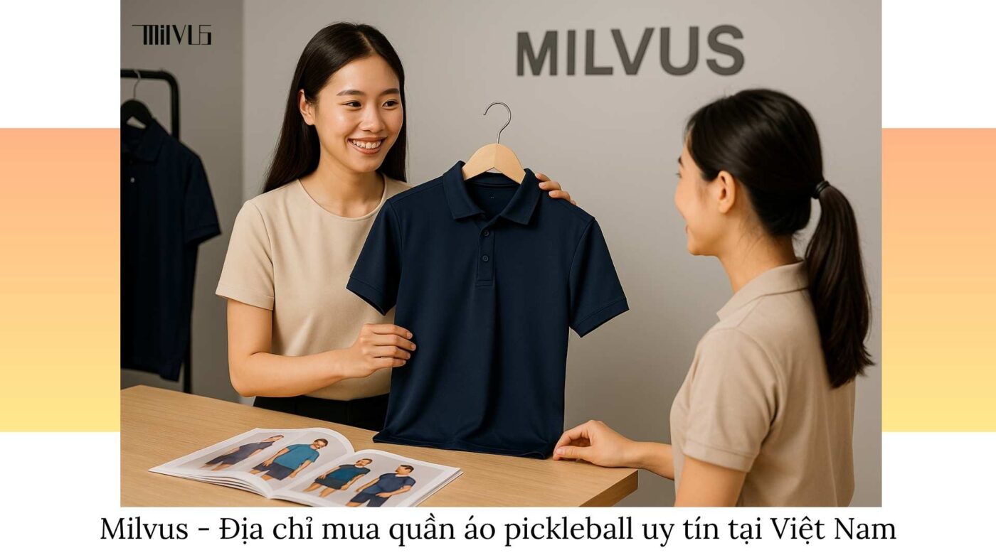 Quần áo pickleball màu xanh navy phong cách