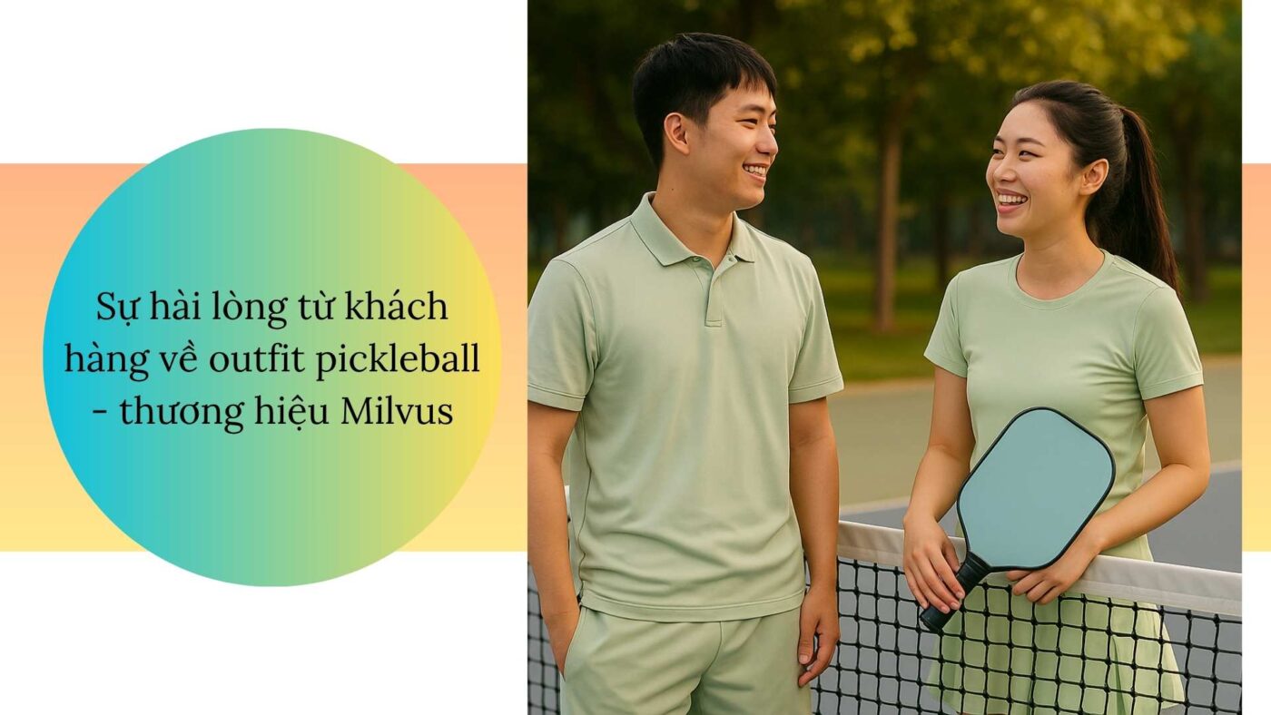Quần áo pickleball màu xanh lá gần gũi thiên nhiên