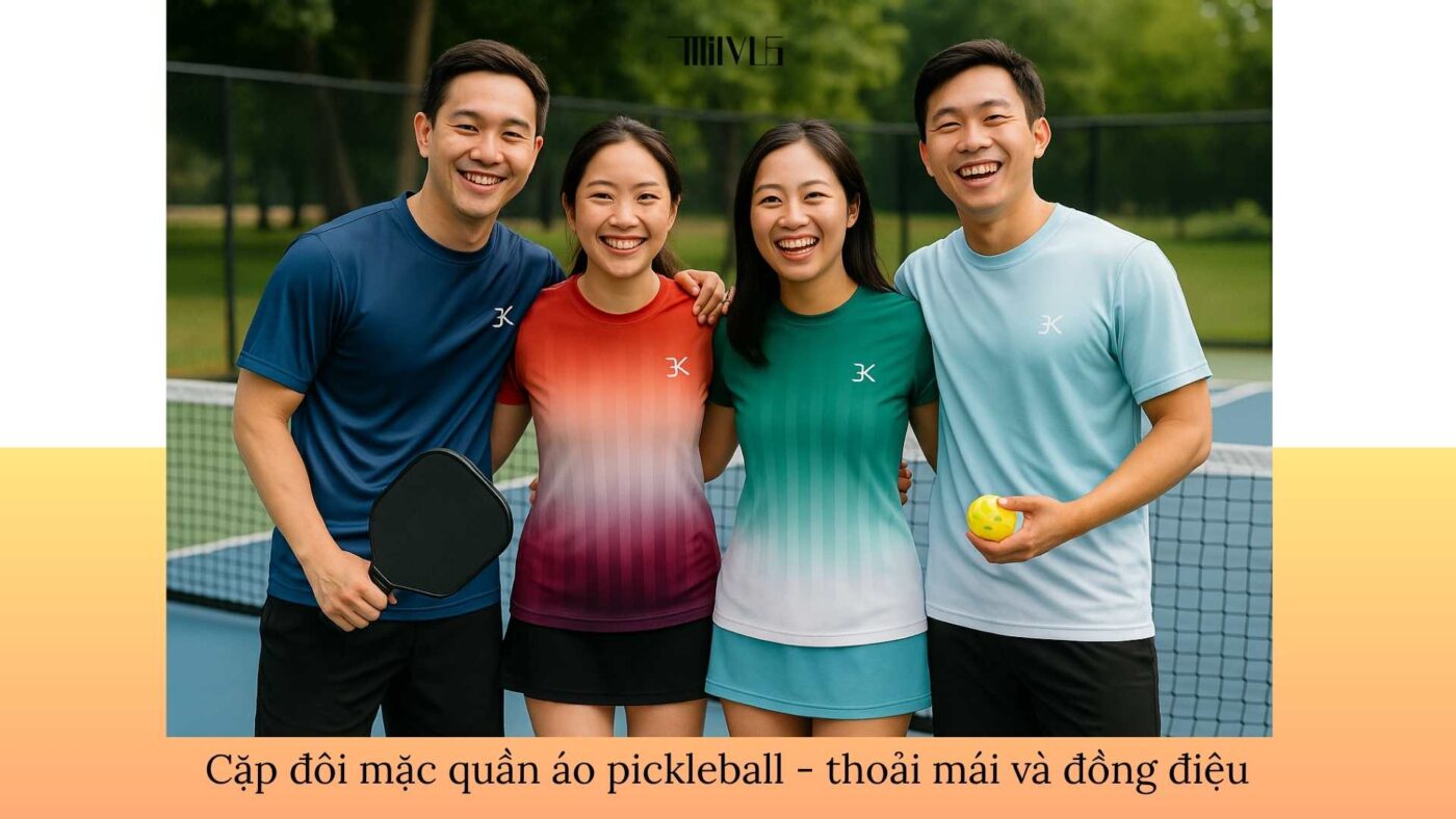 Quần áo pickleball cho cặp đôi đi dã ngoại