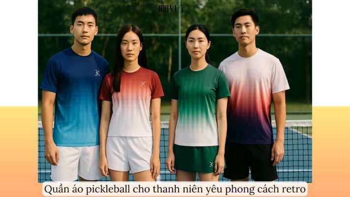 Quần áo pickleball cho thanh niên yêu phong cách retro