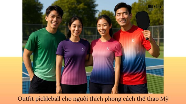Outfit pickleball cho người thích phong cách thể thao Mỹ