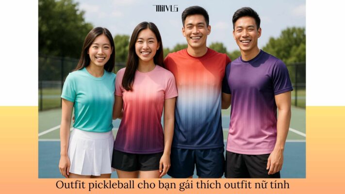 Outfit pickleball cho bạn gái thích outfit nữ tính