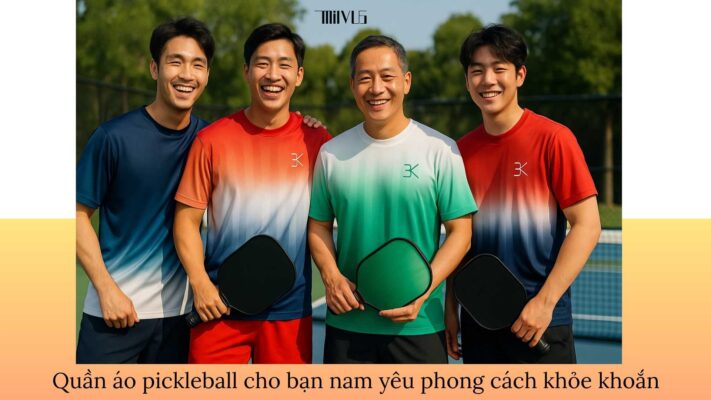 Quần áo pickleball cho bạn nam yêu phong cách khỏe khoắn