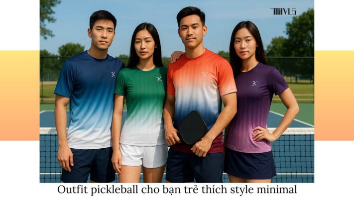 Outfit pickleball cho bạn trẻ thích style minimal