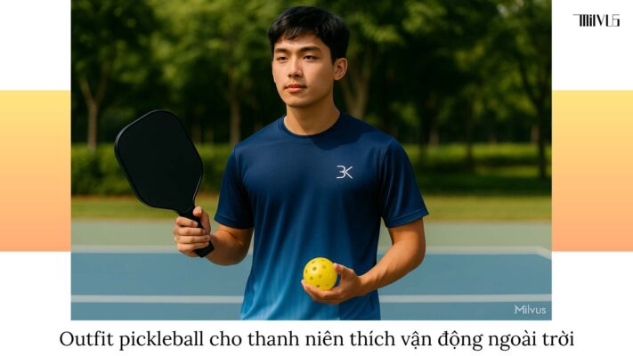 Outfit pickleball cho thanh niên thích vận động ngoài trời