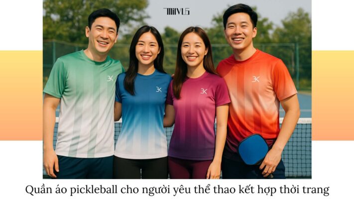 Quần áo pickleball cho người yêu thể thao kết hợp thời trang
