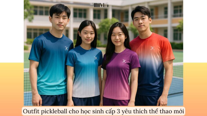Outfit pickleball cho học sinh cấp 3 yêu thích thể thao mới