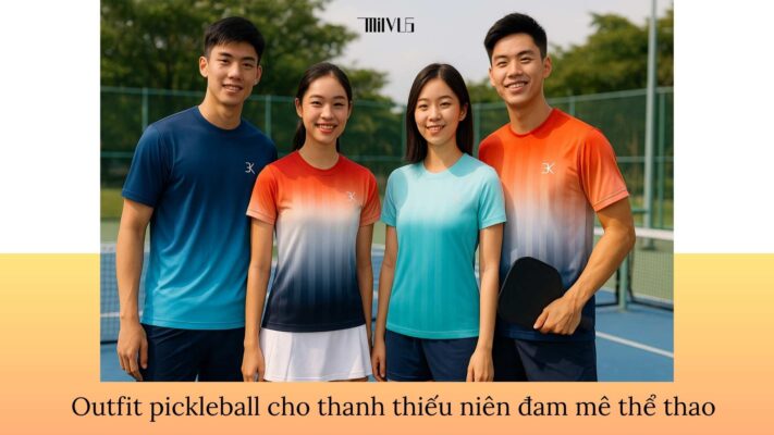 Outfit pickleball cho thanh thiếu niên đam mê thể thao