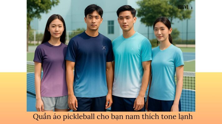 Quần áo pickleball cho bạn nam thích tone lạnh