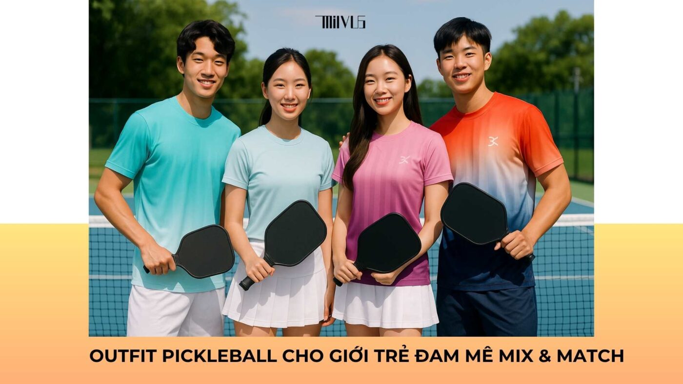 Outfit pickleball cho giới trẻ đam mê mix & match