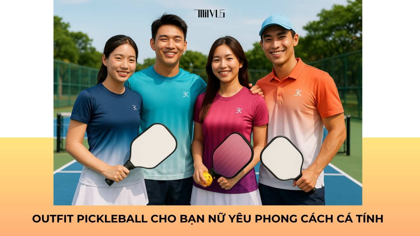 Outfit pickleball cho bạn nữ yêu phong cách cá tính