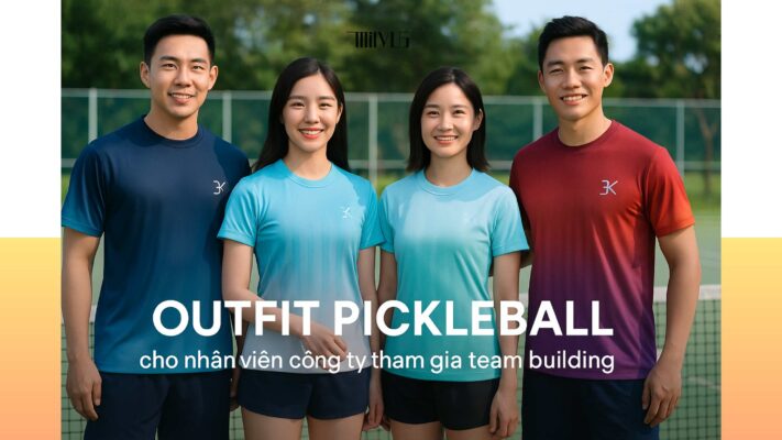 Outfit pickleball cho nhân viên công ty tham gia team building