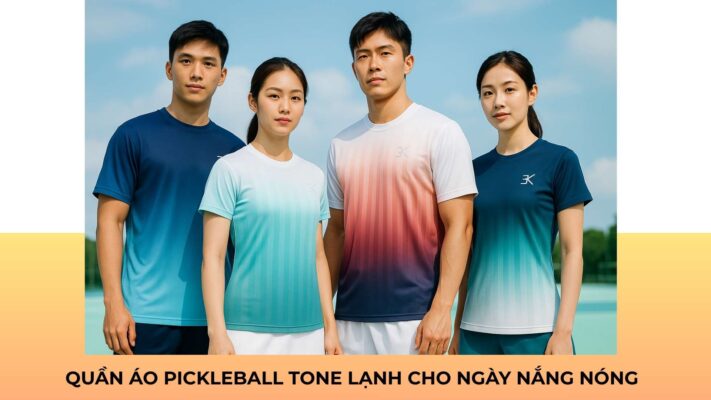 Quần áo pickleball tone lạnh cho ngày nắng nóng