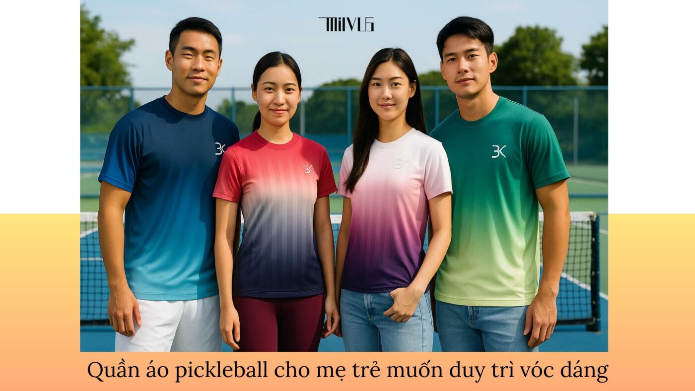 Quần áo pickleball cho mẹ trẻ muốn duy trì vóc dáng