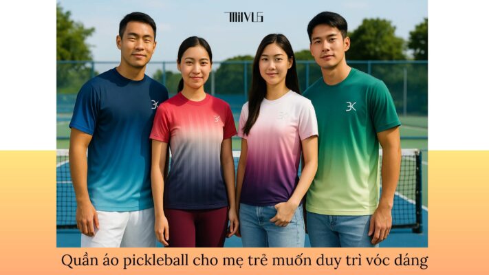 Quần áo pickleball cho mẹ trẻ muốn duy trì vóc dáng