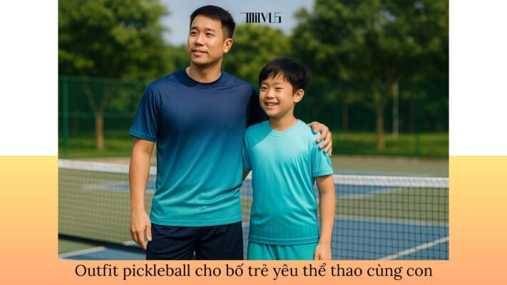 Outfit pickleball cho bố trẻ yêu thể thao cùng con