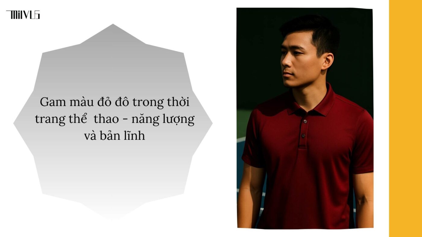 Quần áo pickleball màu đỏ đô cá tính