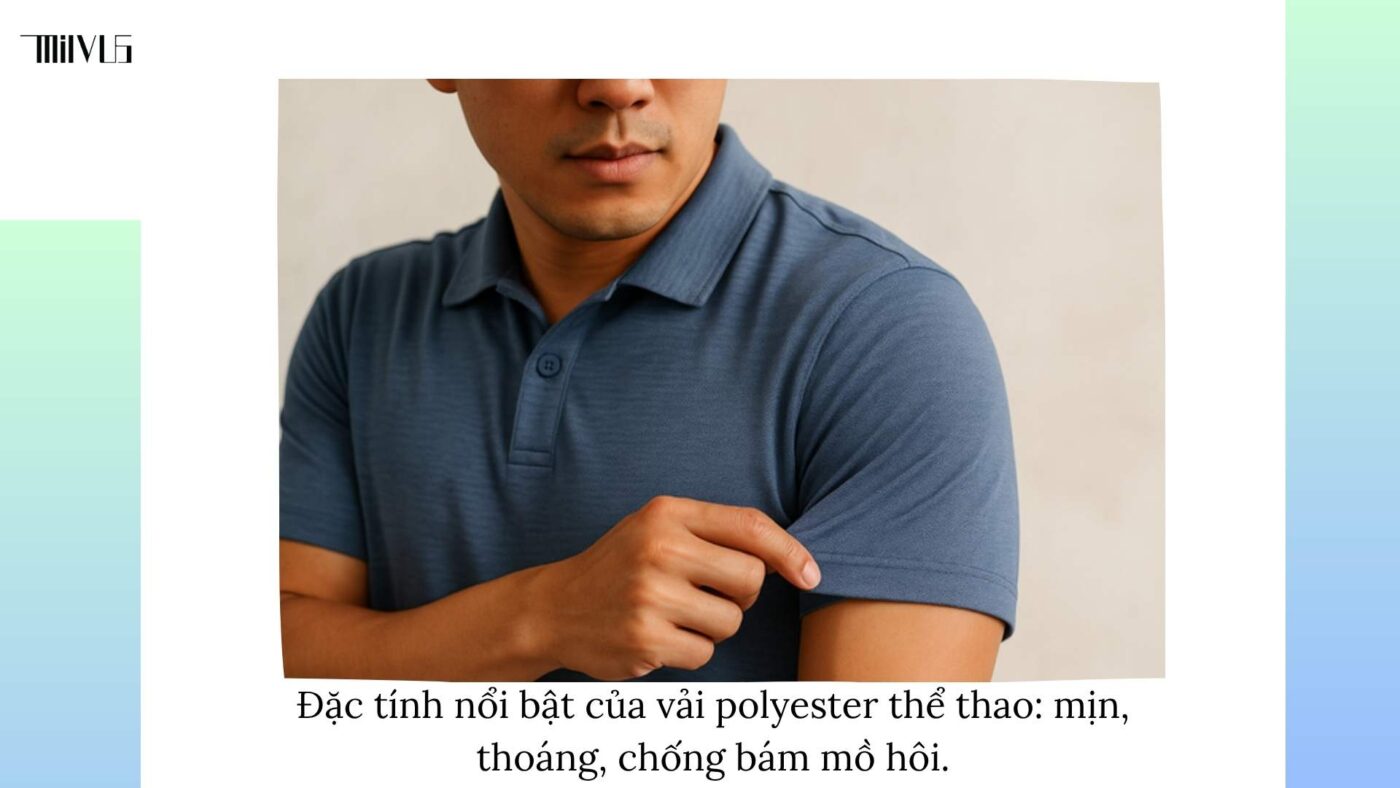 Quần áo pickleball chất liệu polyester nhanh khô