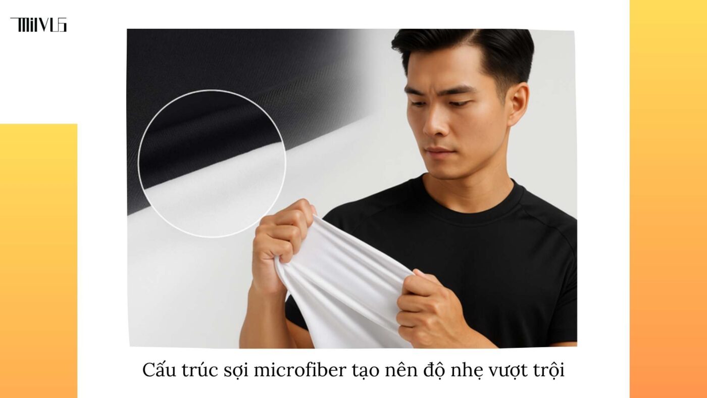 Quần áo pickleball vải microfiber siêu nhẹ
