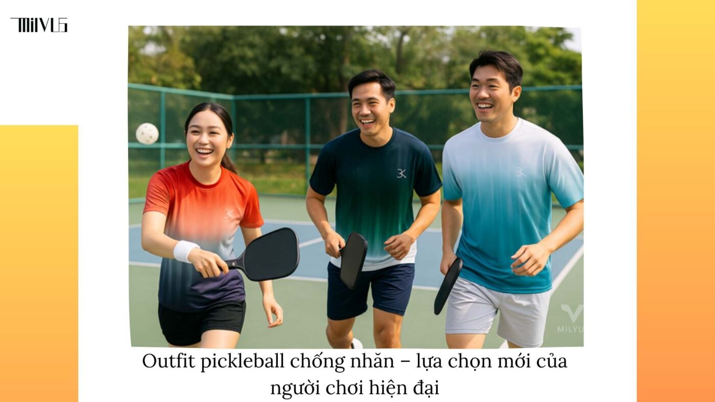 Outfit pickleball chất liệu chống nhăn dễ giặt
