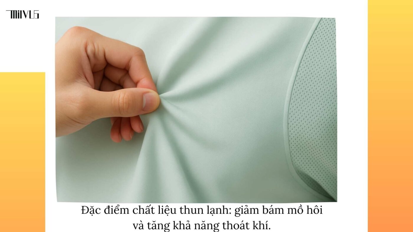 Outfit pickleball chất liệu thun lạnh cho ngày nóng