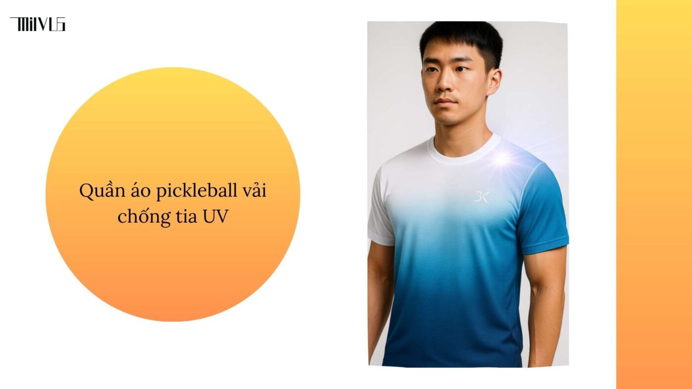 Quần áo pickleball vải chống tia UV