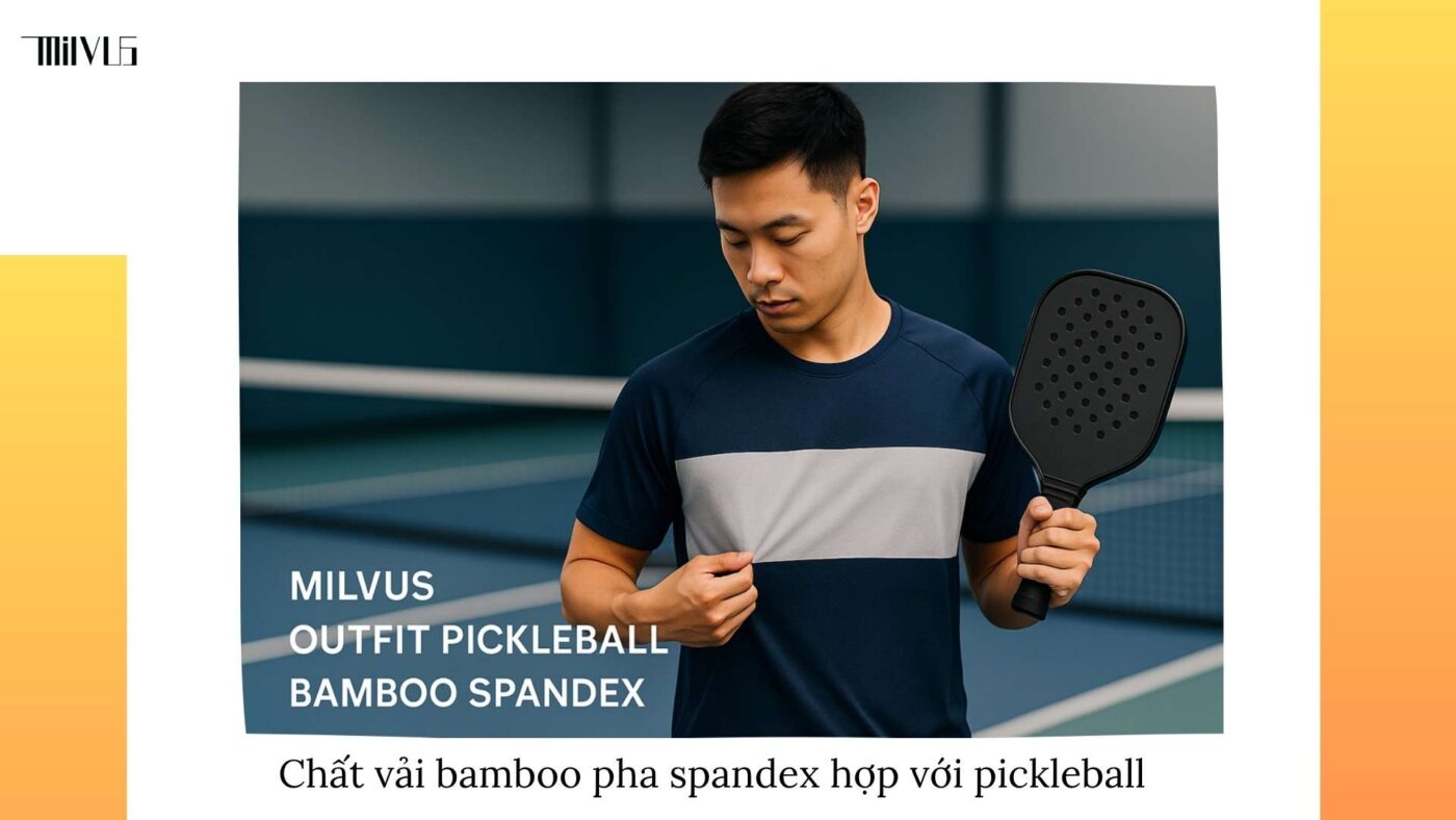 Outfit pickleball vải bamboo pha spandex