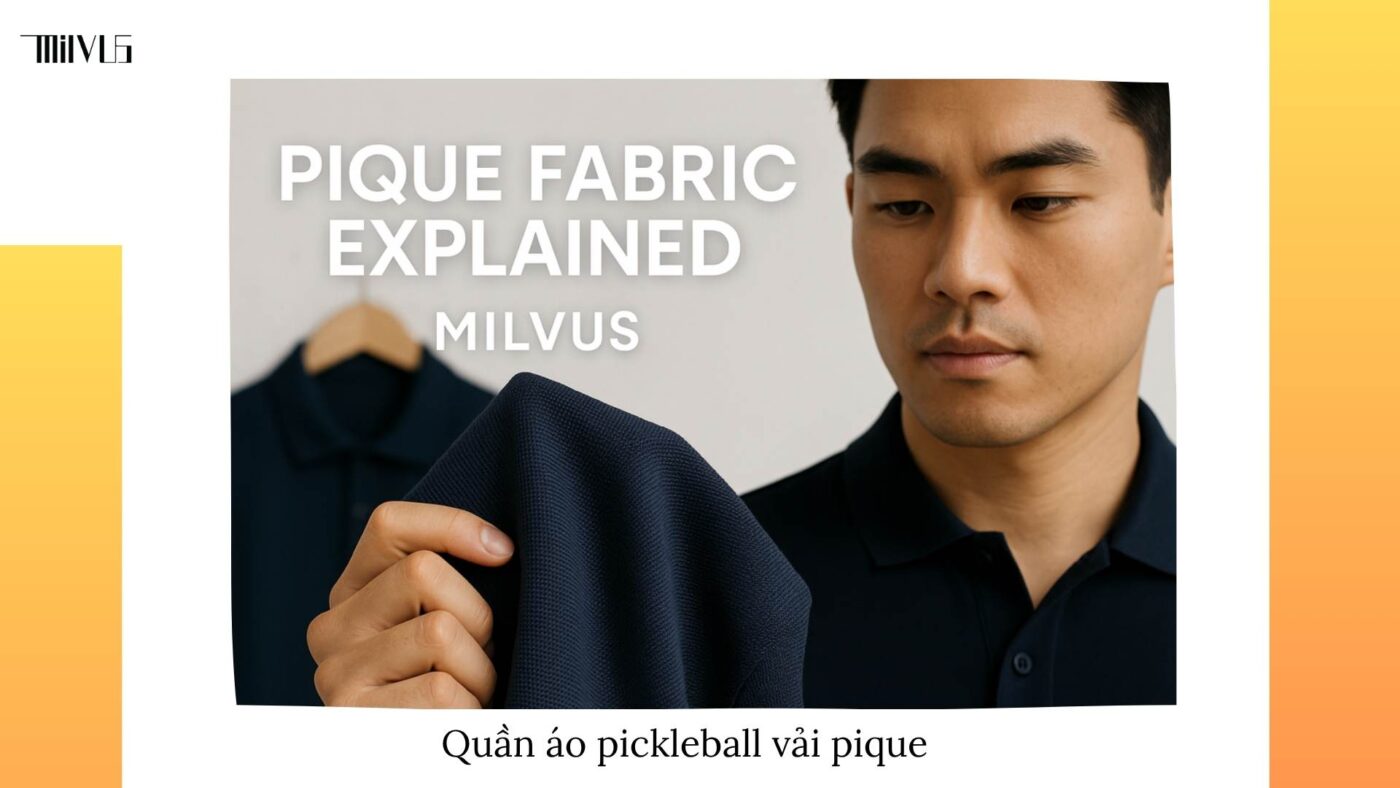 Quần áo pickleball vải pique bền màu