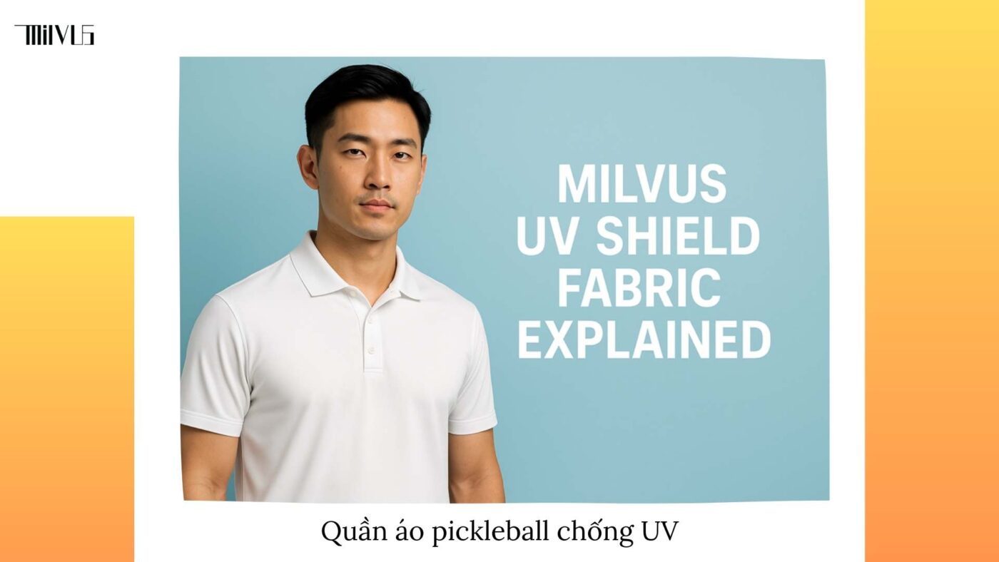 Quần áo pickleball vải chống tia UV bảo vệ da