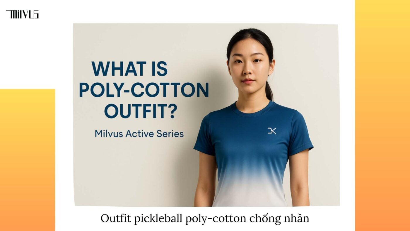Outfit pickleball chất liệu poly-cotton chống nhăn