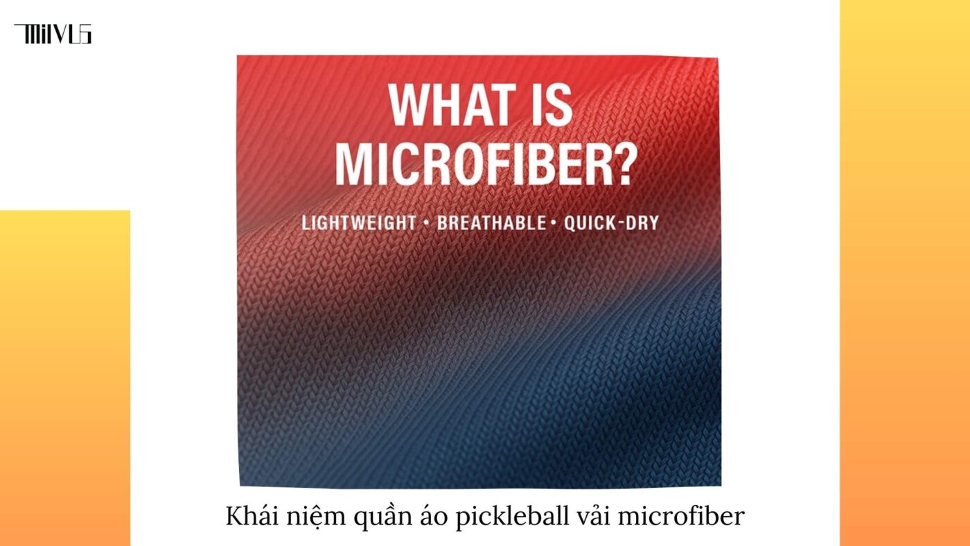 Quần áo pickleball vải microfiber hút mồ hôi nhanh