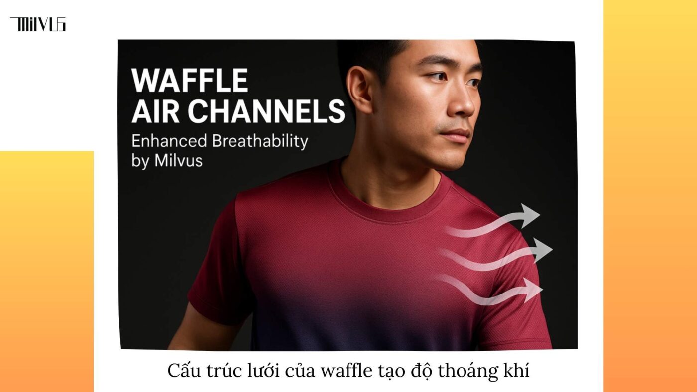 Outfit pickleball chất liệu waffle thoáng khí