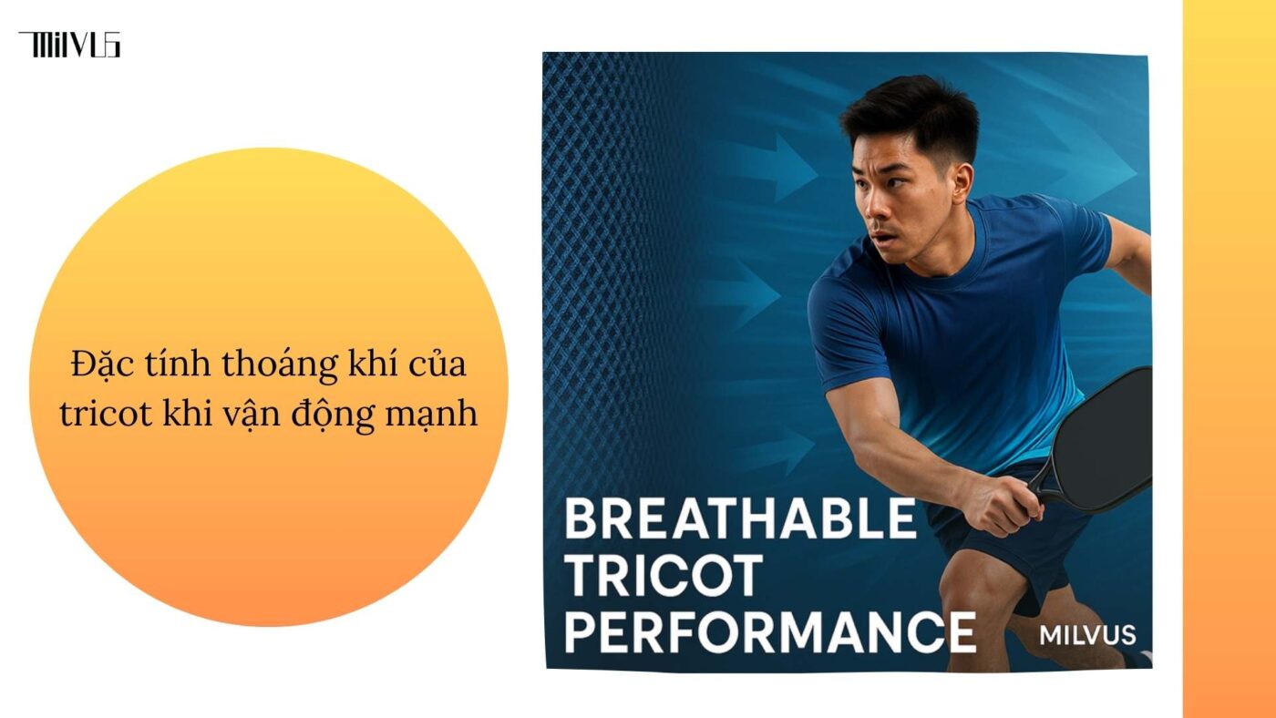 Quần áo pickleball vải tricot bền đẹp