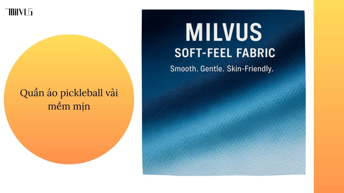 Quần áo pickleball vải mềm mịn thân thiện da