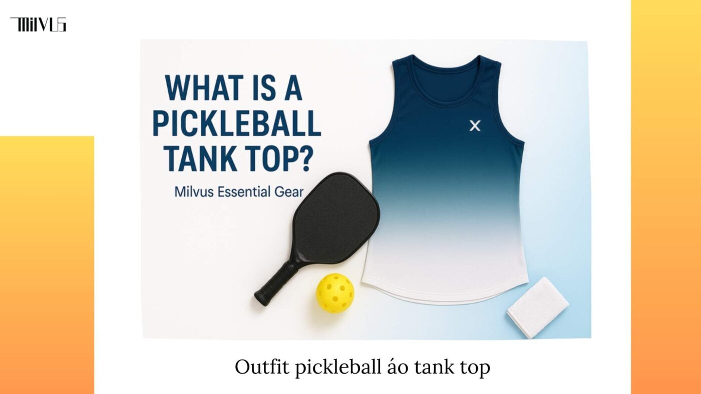Outfit pickleball áo tank top mát mẻ
