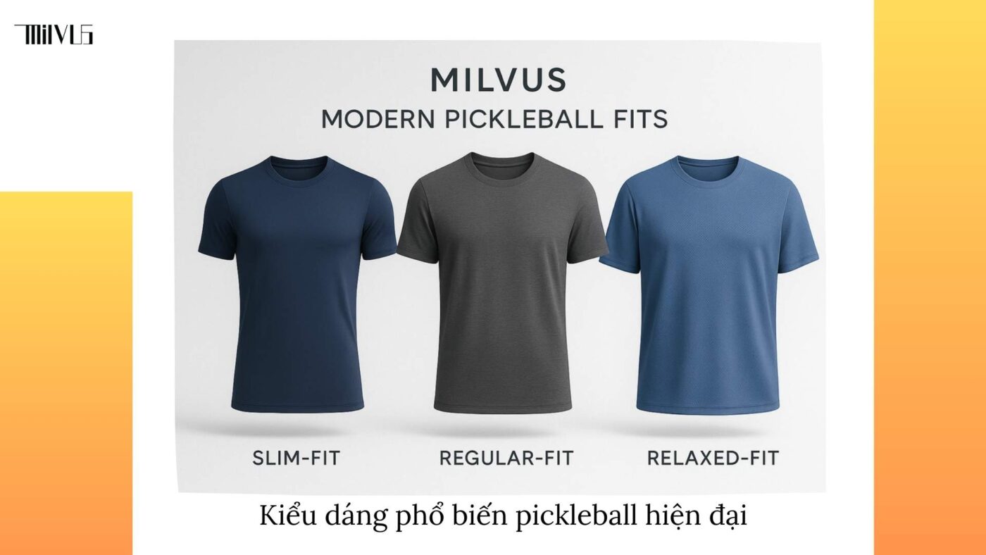 Outfit pickleball có cổ vs không cổ