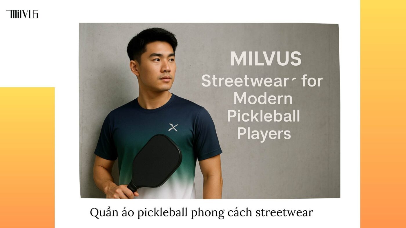 Quần áo pickleball dáng trẻ trung kiểu streetwear