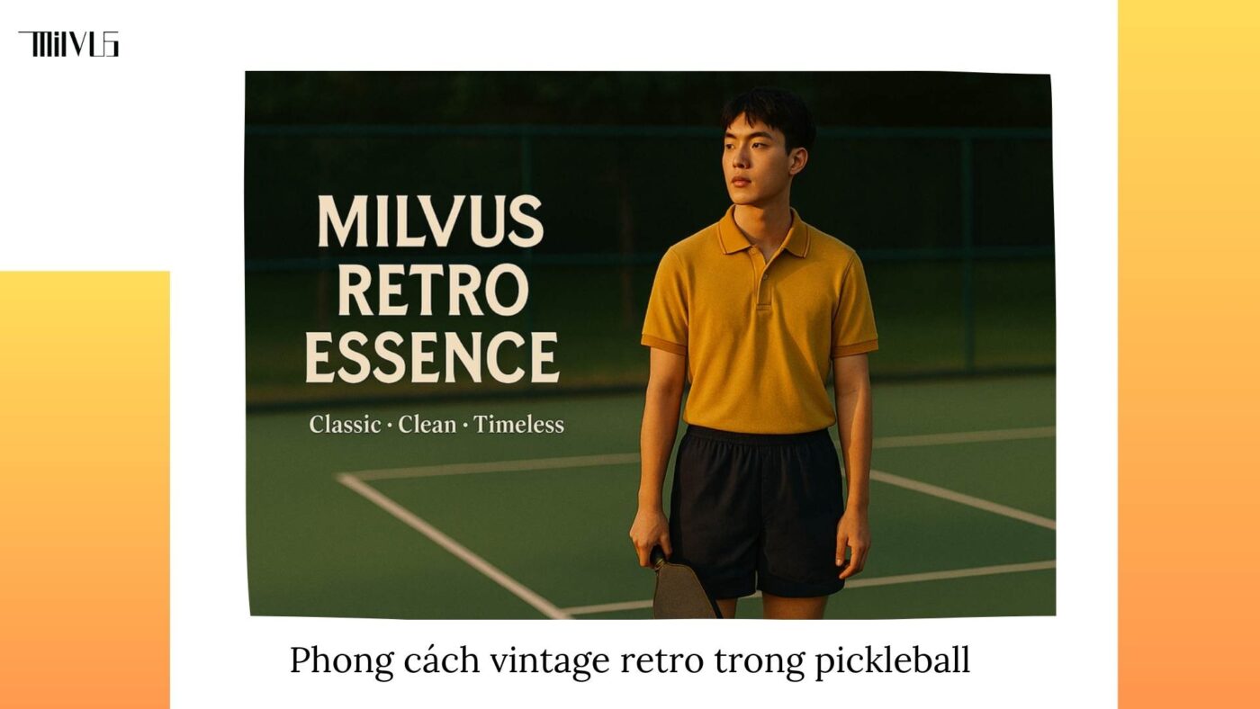 Quần áo pickleball dáng vintage retro