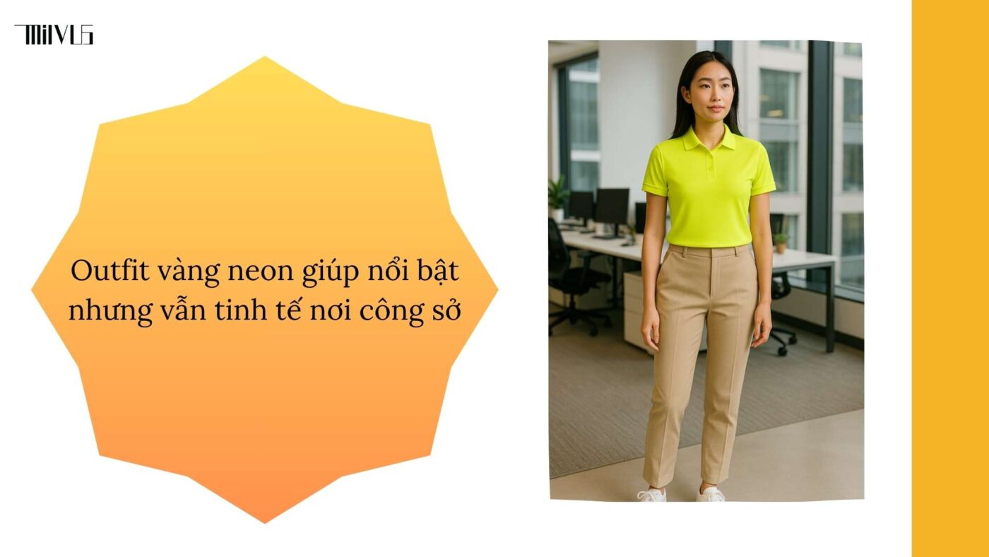 Quần áo pickleball màu vàng neon năng động