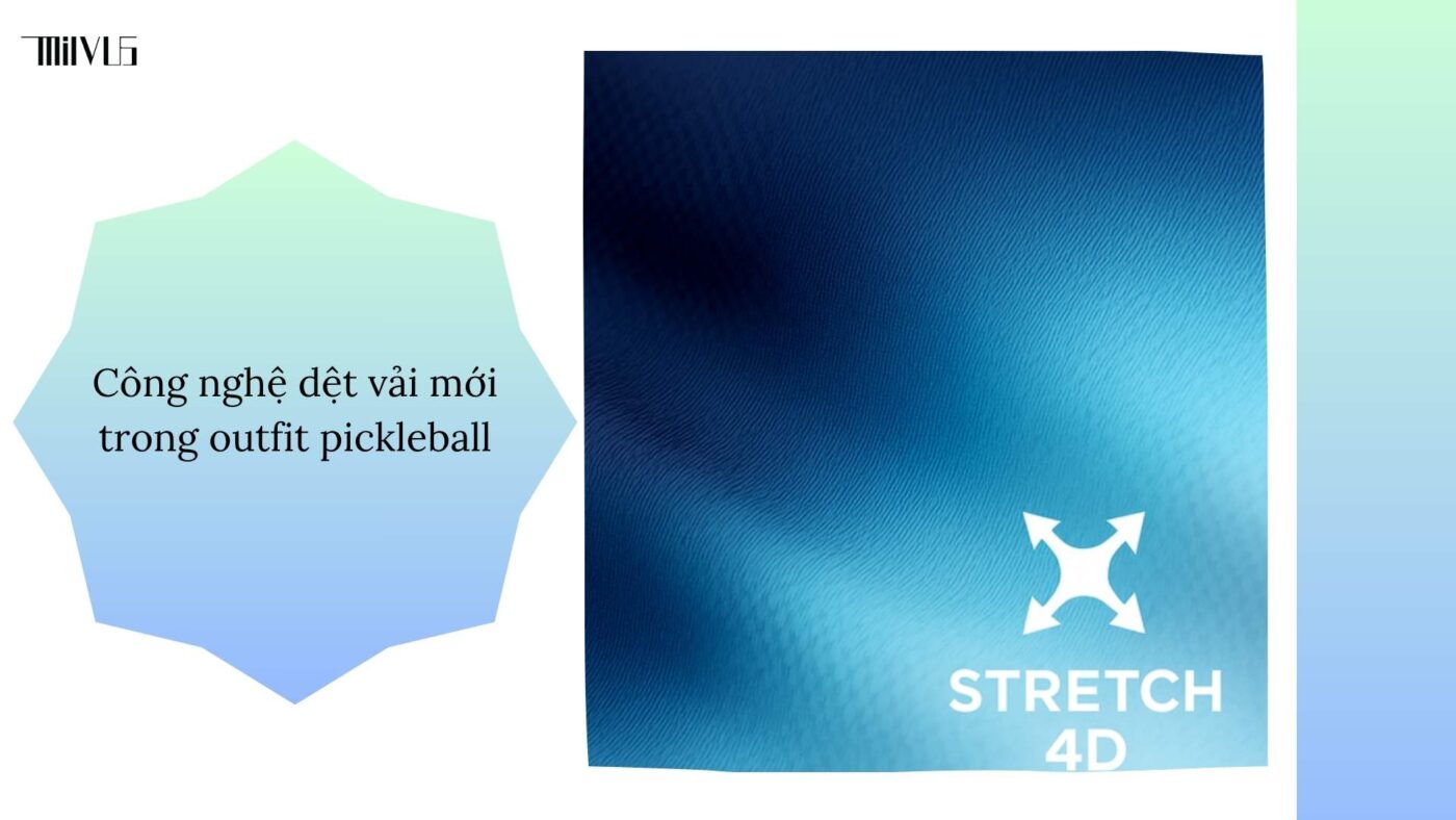 Outfit pickleball vải thun co giãn dễ vận động