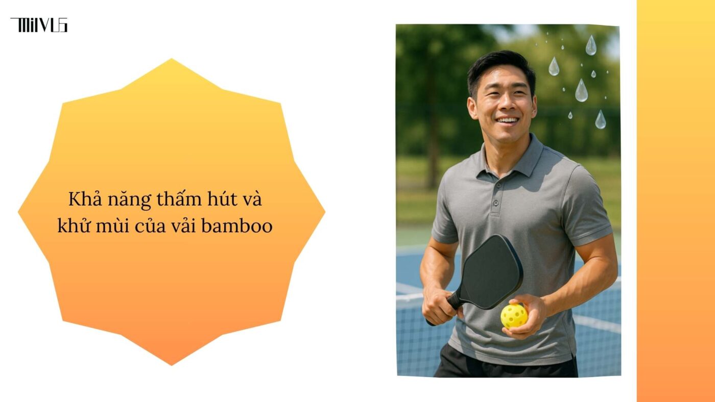 Outfit pickleball chất liệu bamboo thân thiện môi trường