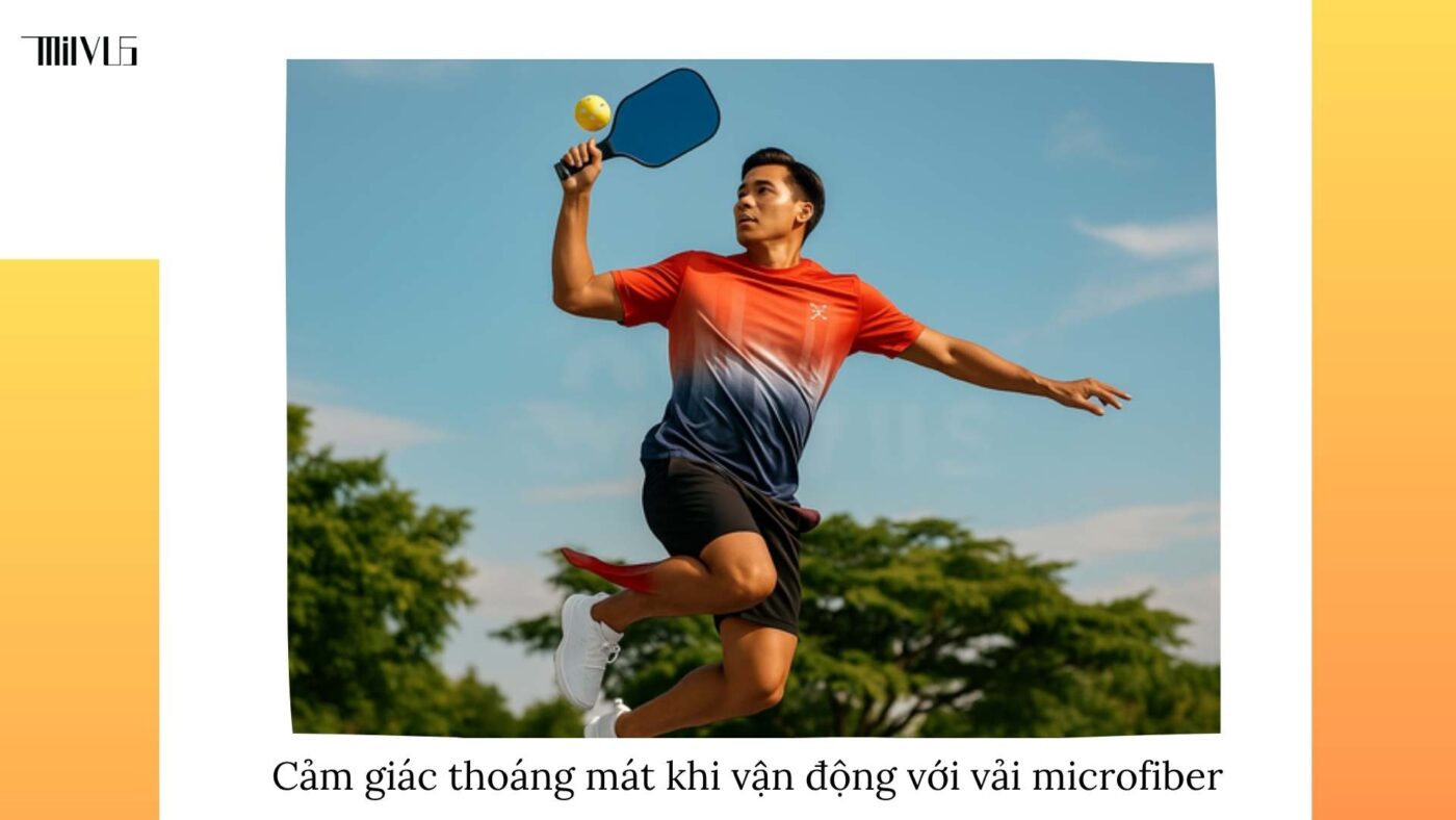 Quần áo pickleball vải microfiber siêu nhẹ