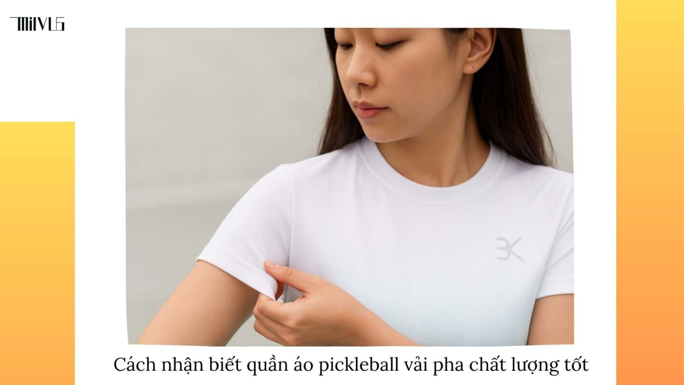 Quần áo pickleball vải pha cotton và spandex cân bằng