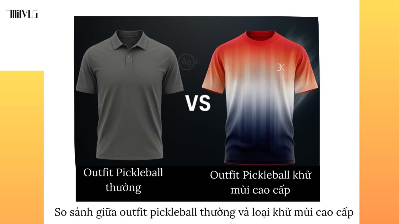 Outfit pickleball chất liệu hút ẩm khử mùi tốt